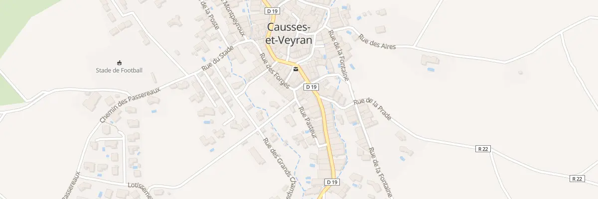 Plan du 2 Rue Pasteur à Causses-et-Veyran