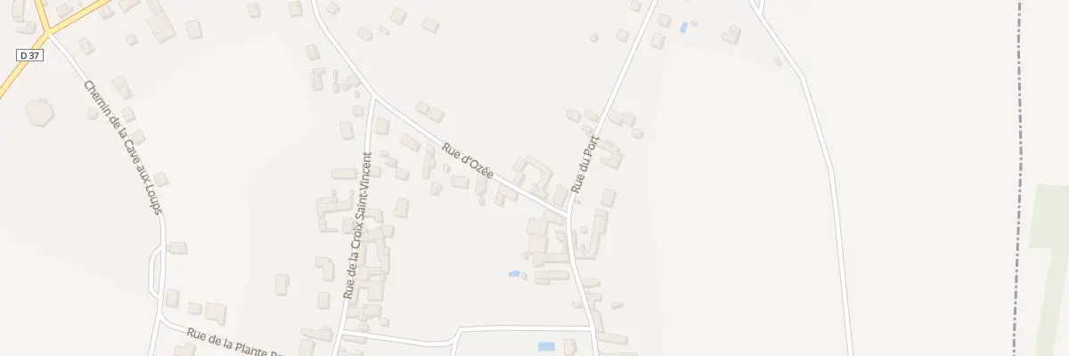 Plan du 13 Rue d’Ozée à Villeblevin