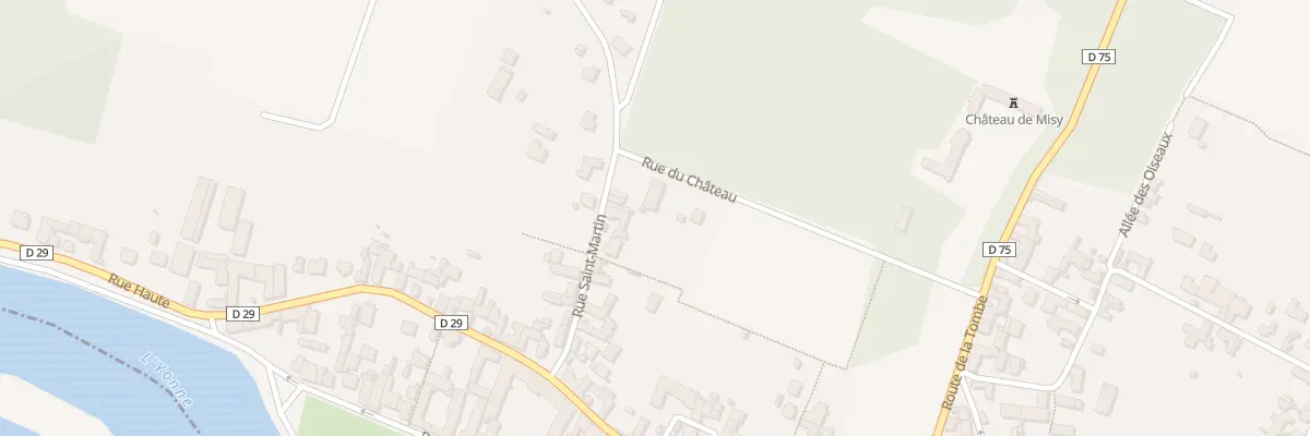 Plan du 16 Rue Saint-martin à Misy-sur-Yonne