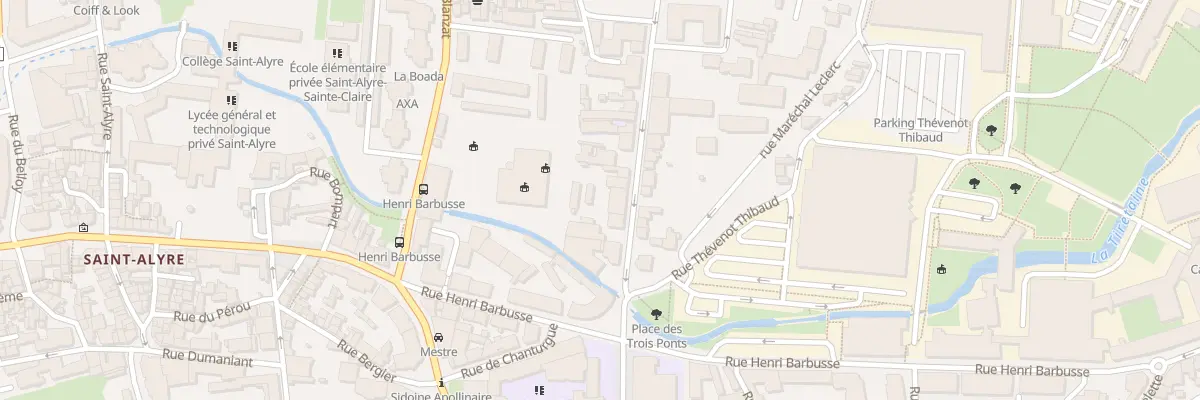 Plan du 17 Rue Maréchal Leclerc à Clermont-Ferrand