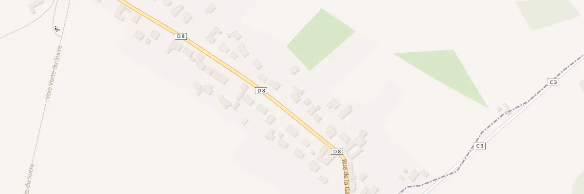 Plan du 595 Rue de la Gare à Moncheaux