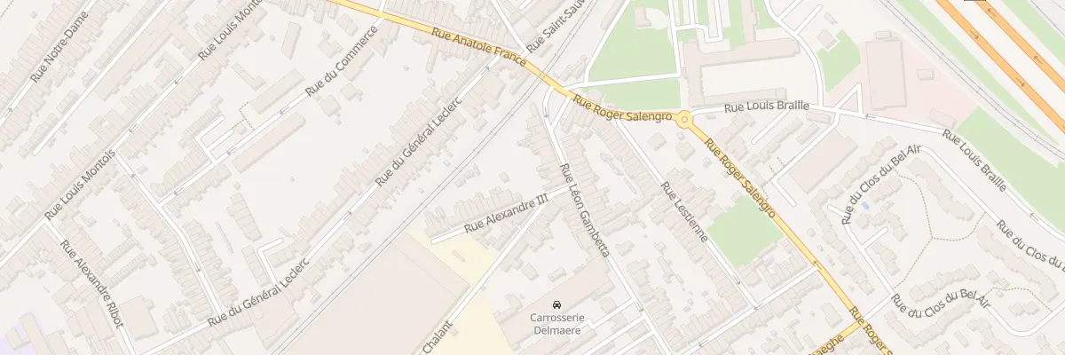 Plan du 6 Rue Léon Gambetta à Ronchin