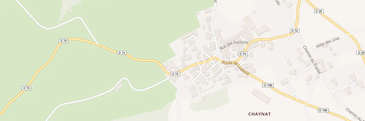 Plan du 10 Rte d’Olloix (Chaynat) à Ludesse