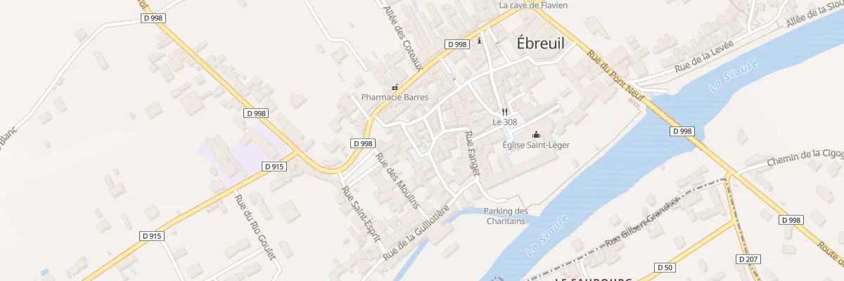Plan du 15 Rue de la Tour Blanche à Ébreuil