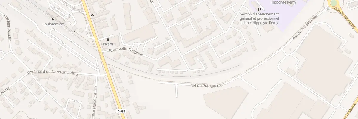 Plan du 17 Rue Yvette Troispoux à Coulommiers