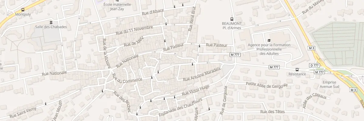 Plan du 17 Rue Nationale à Beaumont