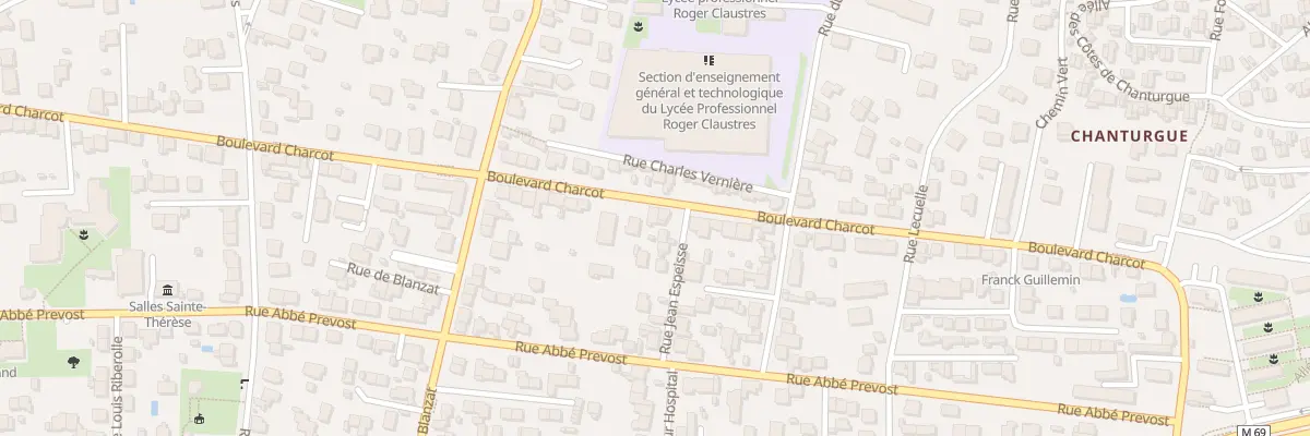 Plan du 71 Bd Charcot à Clermont-Ferrand