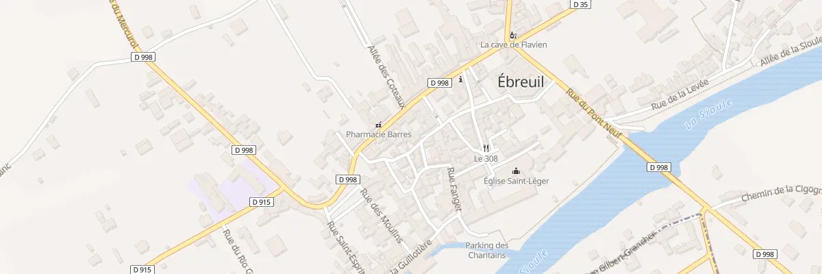 Plan du 10 Rue du Cherche-Midi à Ébreuil