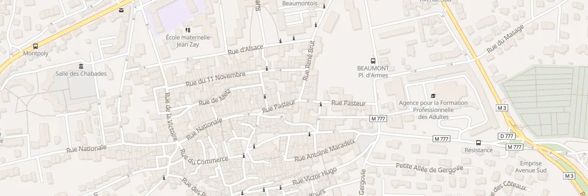 Plan du 6 Rue Pasteur à Beaumont