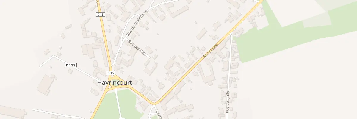 Plan du 13 Rue Neuve à Havrincourt