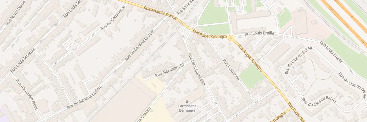 Plan du 10 Rue Léon Gambetta à Ronchin