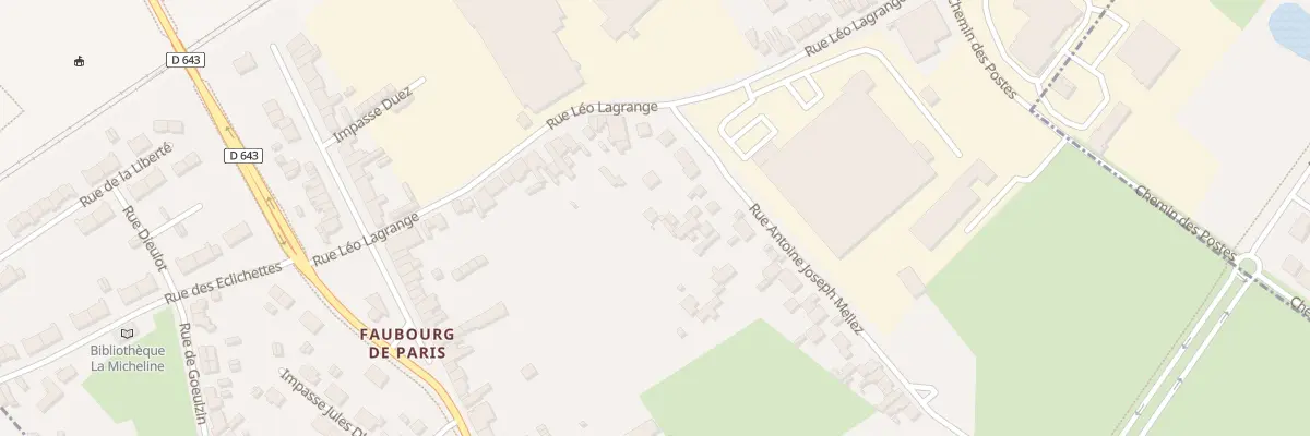 Plan du 164 Rue Léo Lagrange à Douai