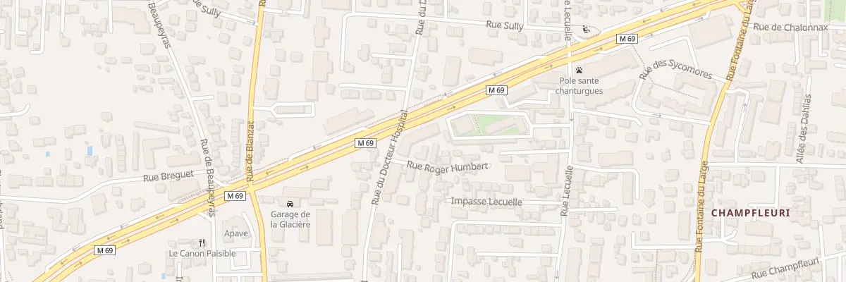 Plan du 44 Rue Docteur Hospital à Clermont-Ferrand