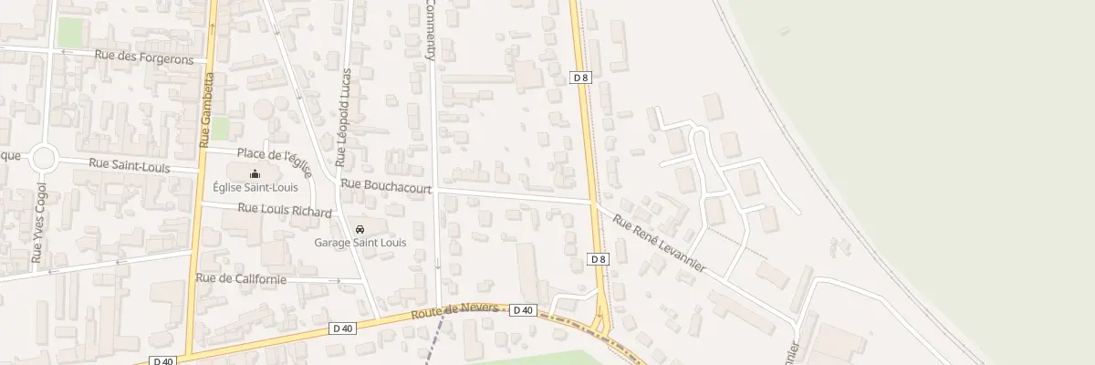 Plan du 25 Rue Bouchacourt à Fourchambault