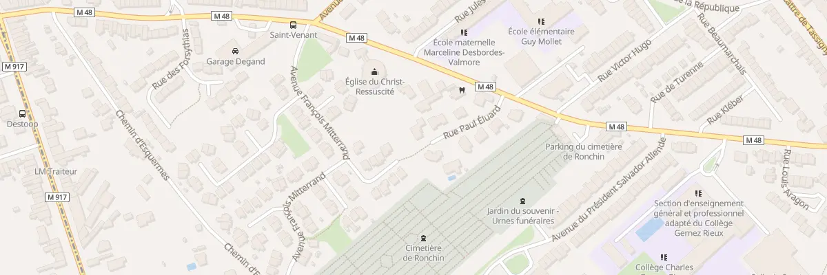 Plan du 8 Rue Paul Éluard à Ronchin
