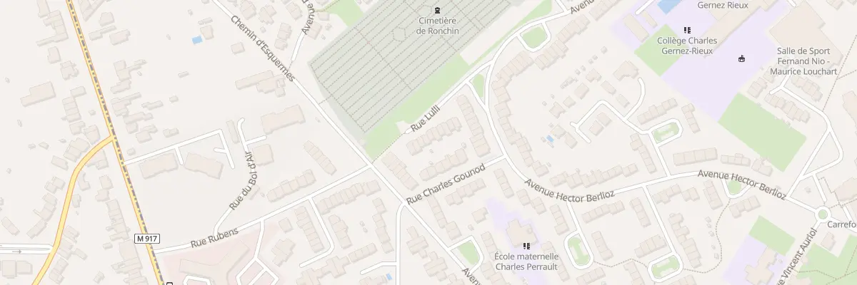 Plan du 13 Rue Lulli à Ronchin