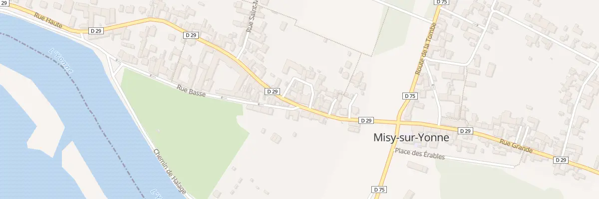 Plan du 12 Rue Haute à Misy-sur-Yonne