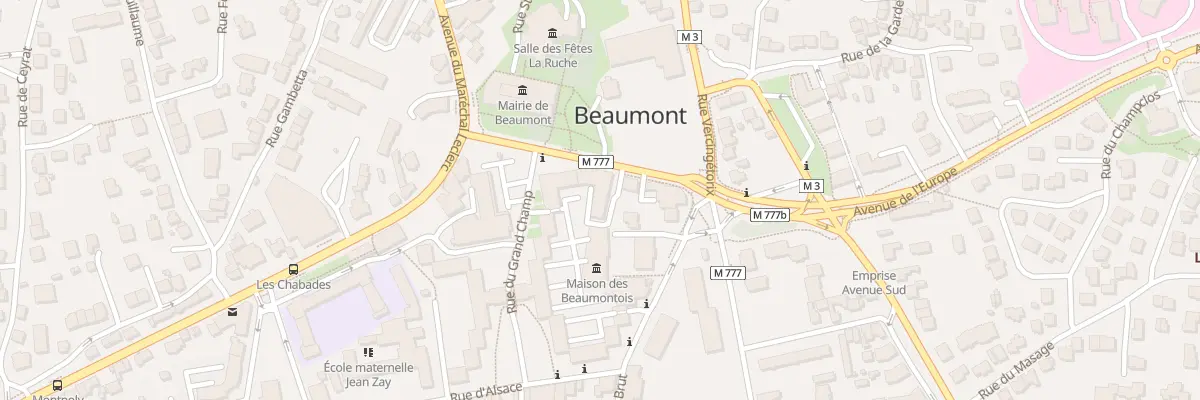 Plan du 13 Rue de l’Hôtel de Ville à Beaumont