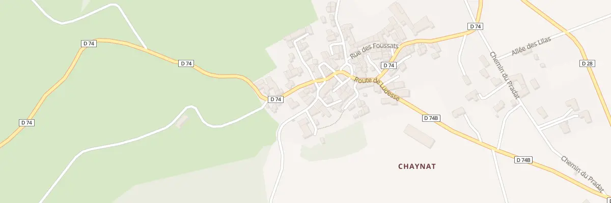Plan du 6 Pl La Croix du Merle Chaynat à Ludesse