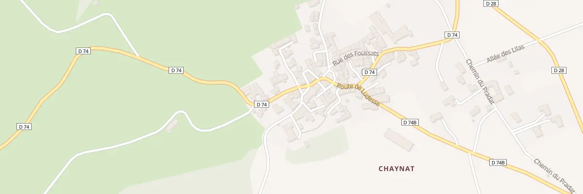 Plan du 2 Pl La Croix du Merle Chaynat à Ludesse