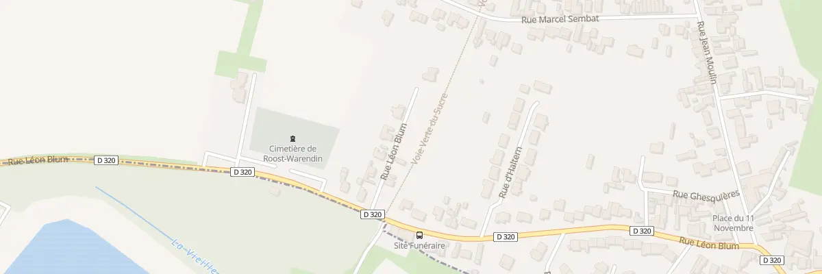 Plan du 405B Rue Leon Blum à Roost-Warendin