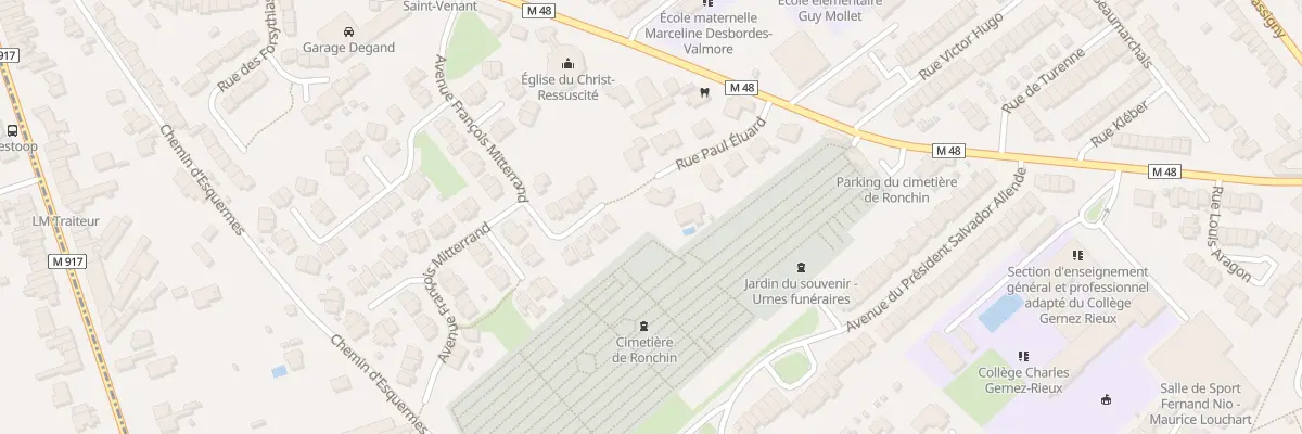 Plan du 11 Rue Paul Éluard à Ronchin