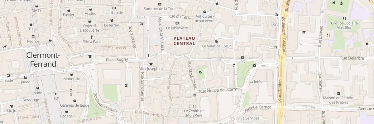 Plan du 2 Rue abbé Girard à Clermont-Ferrand