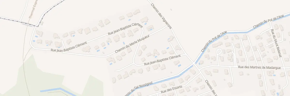 Plan du 17 Rue Jean Baptiste Clement à Riom