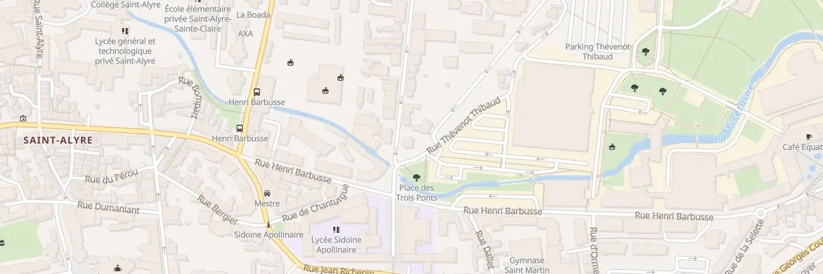 Plan du 2 Rue Maréchal Leclerc à Clermont-Ferrand