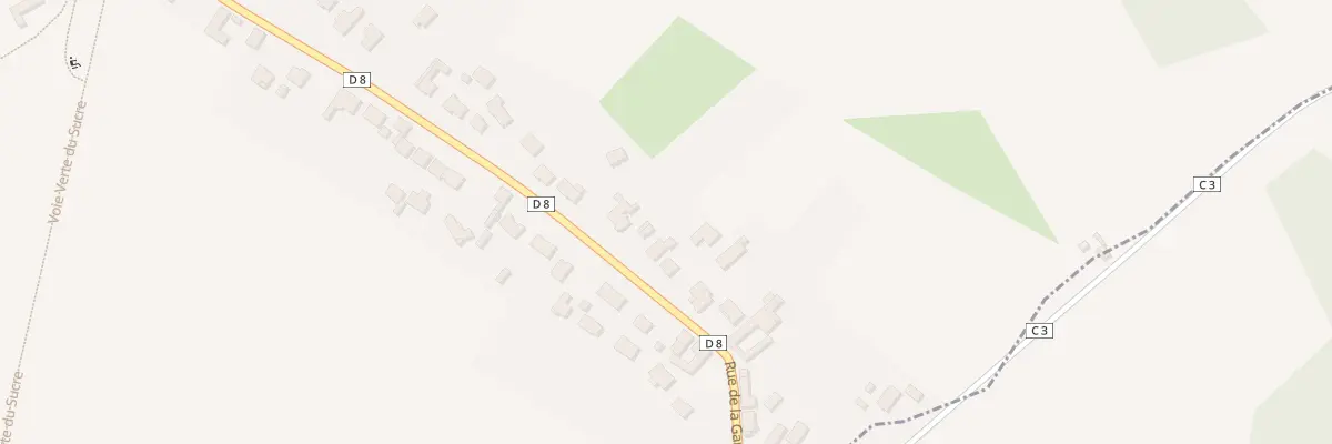 Plan du 625 Rue de la Gare à Moncheaux