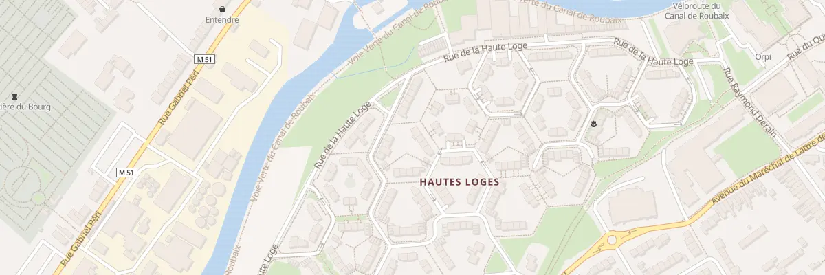Plan du 2 All des Archers à Marcq-en-Barœul