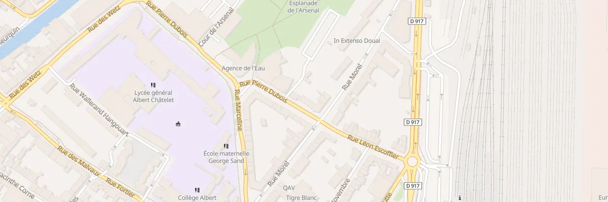 Plan du 22 Rue Pierre Dubois à Douai