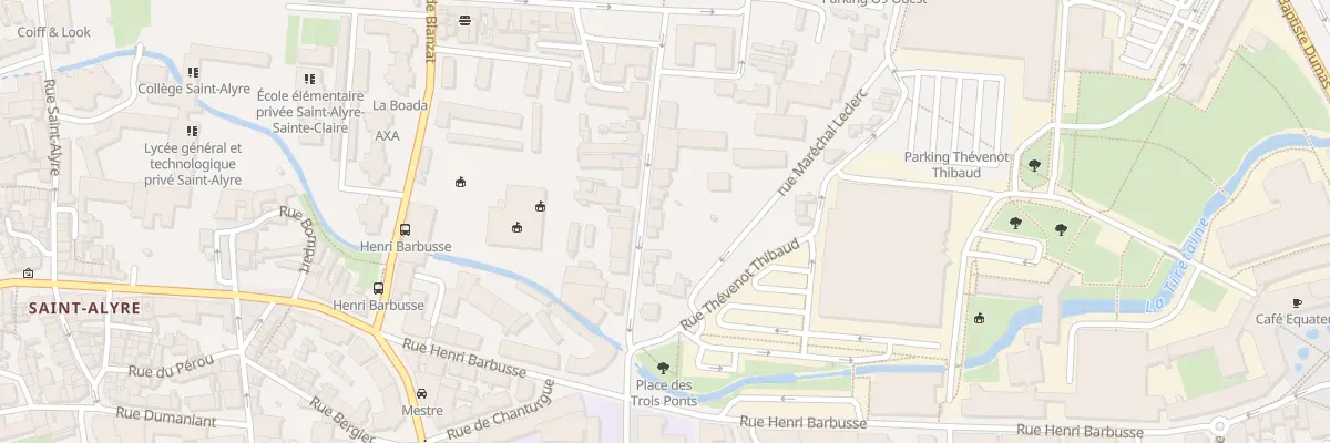 Plan du 10B Rue Maréchal Leclerc à Clermont-Ferrand
