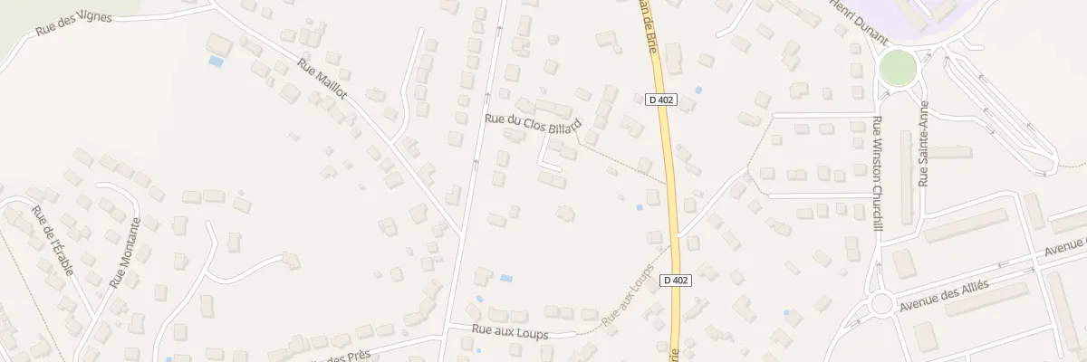 Plan du 2 Rue du Clos Billard à Coulommiers