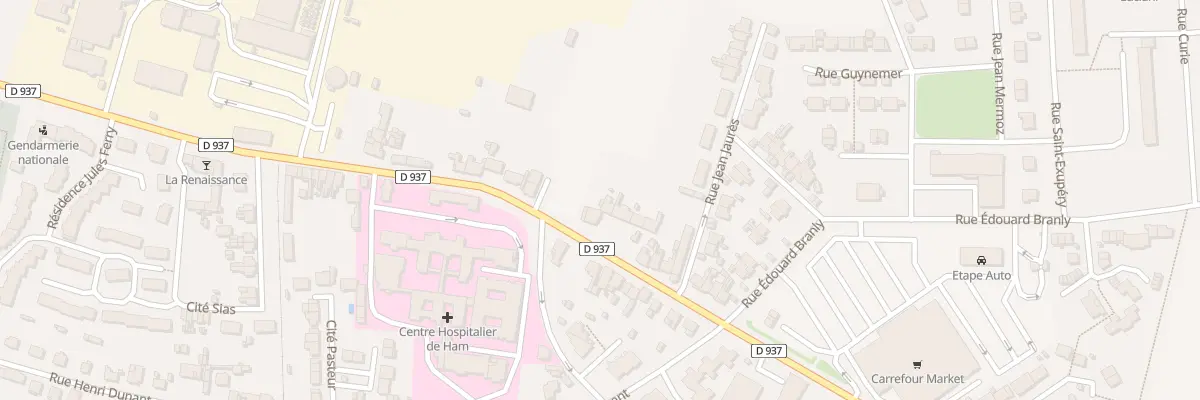Plan du 1 Rte de Chauny à Ham