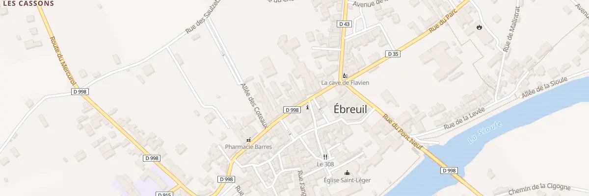 Plan du 18 Rue des Fossés à Ébreuil
