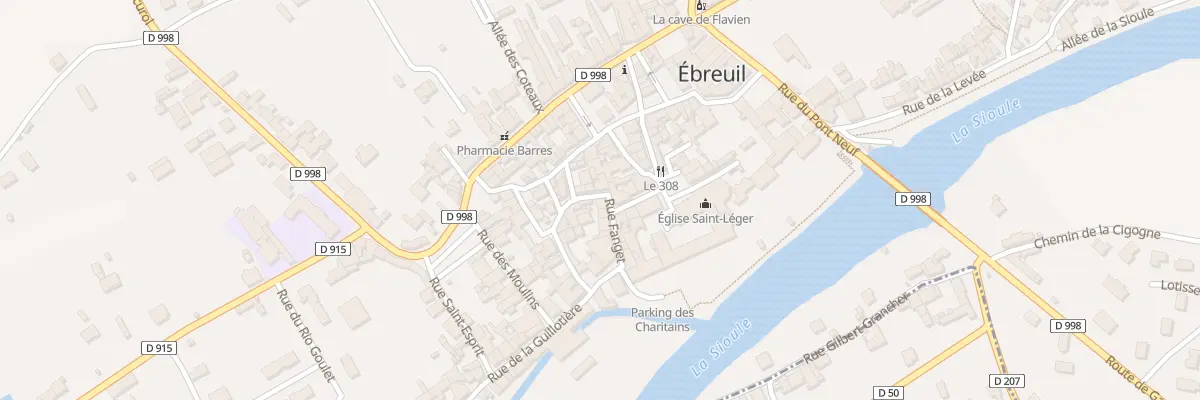 Plan du 2 Rue Fanget à Ébreuil