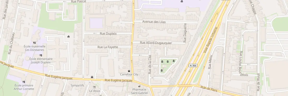 Plan du 33T Rue de la Cité à Lille