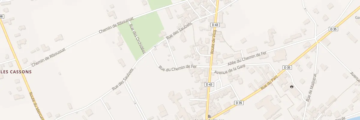 Plan du 5396 Rue des Saulzets à Ébreuil