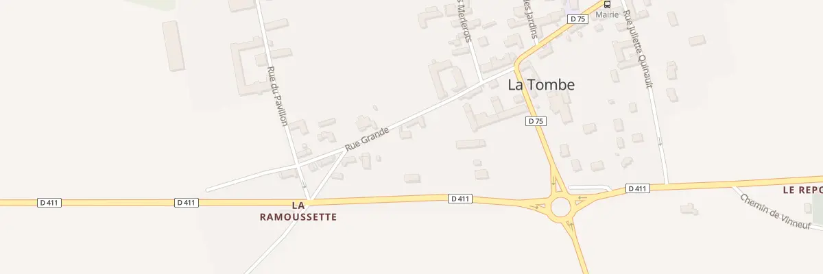 Plan du 95 Rue Grande à La Tombe