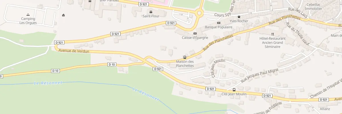 Plan du 94 Rue des Planchettes à Saint-Flour