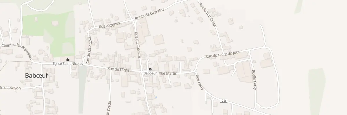 Plan du 95 Rue Martin à Babœuf