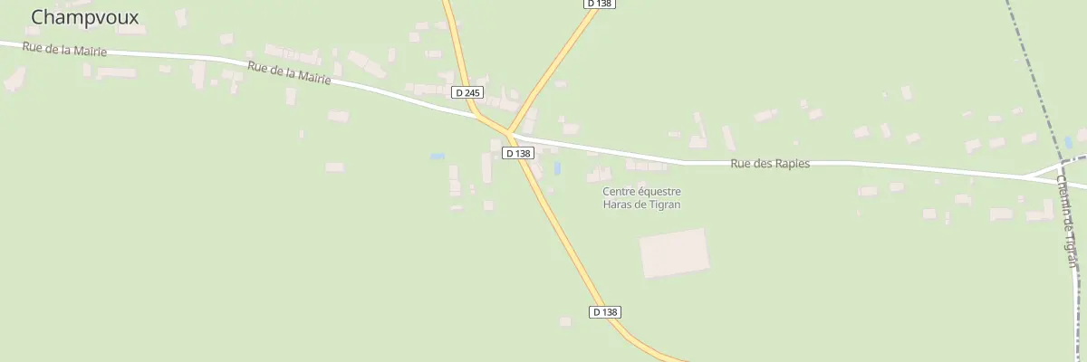Plan du 3 Rte de Chaulgnes à Champvoux