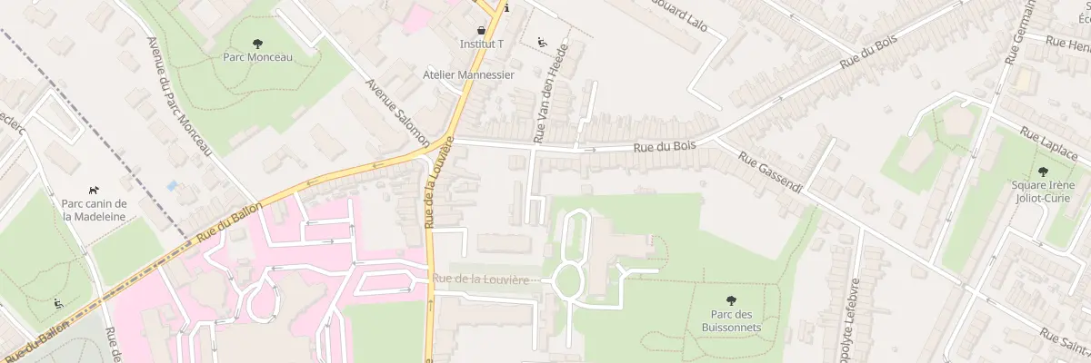 Plan du 14 Rue du Bois à Lille