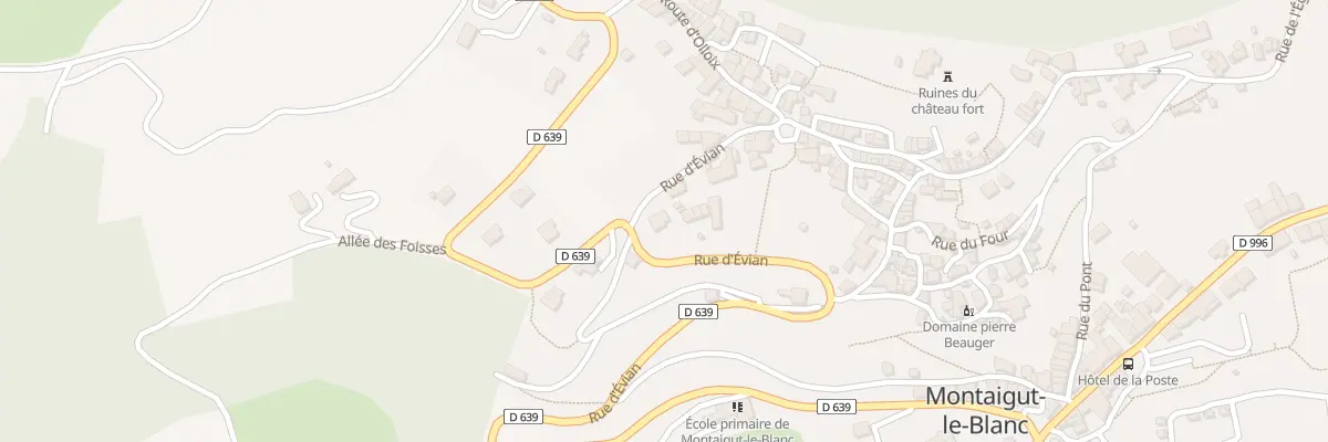 Plan du 10 Rue d’Evian à Montaigut-le-Blanc
