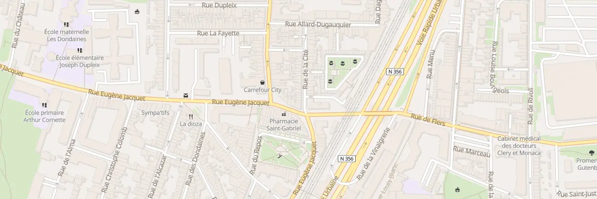 Plan du 5 Rue de la Cité à Lille