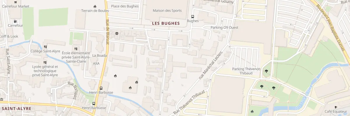 Plan du 24 Rue Maréchal Leclerc à Clermont-Ferrand