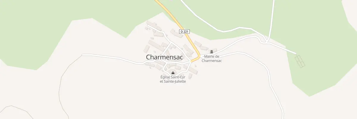 Plan du 6007 Le Bourg à Charmensac
