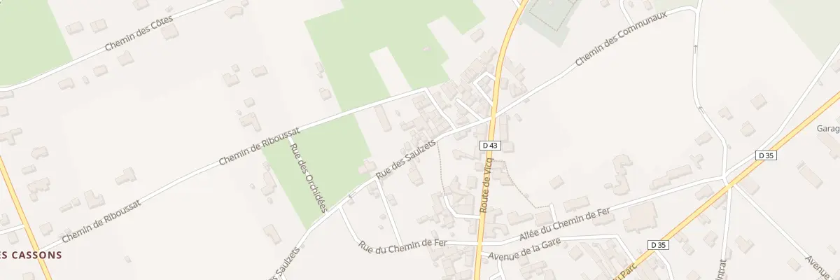 Plan du 38 Rue des Saulzets à Ébreuil