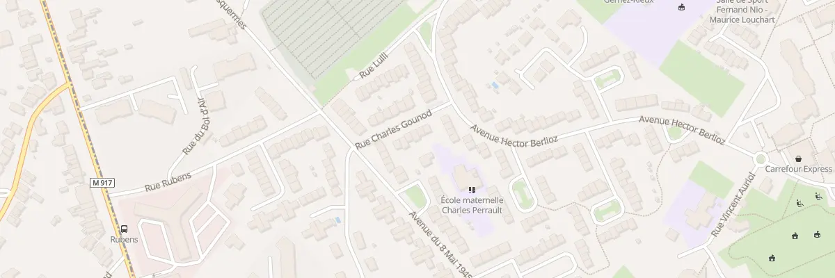 Plan du 6 Rue Charles Gounod à Ronchin